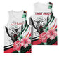 Personalized Sudan Basketball Jersey Sudanese Secretary Bird With Hibiscus - African Pride