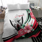 Sudan Bedding Set Sudanese Secretary Bird With Hibiscus - African Pride