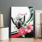 Sudan Canvas Wall Art Sudanese Secretary Bird With Hibiscus - African Pride