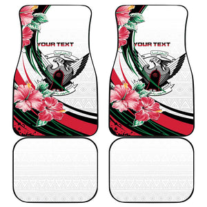 Sudan Car Mats Sudanese Secretary Bird With Hibiscus - African Pride