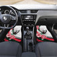 Sudan Car Mats Sudanese Secretary Bird With Hibiscus - African Pride