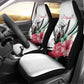 Sudan Car Seat Cover Sudanese Secretary Bird With Hibiscus - African Pride