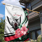 Sudan Garden Flag Sudanese Secretary Bird With Hibiscus - African Pride