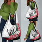 Sudan Grocery Bag Sudanese Secretary Bird With Hibiscus - African Pride