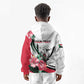 Personalized Sudan Kid Hoodie Sudanese Secretary Bird With Hibiscus - African Pride