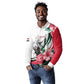 Personalized Sudan Long Sleeve Polo Shirt Sudanese Secretary Bird With Hibiscus - African Pride