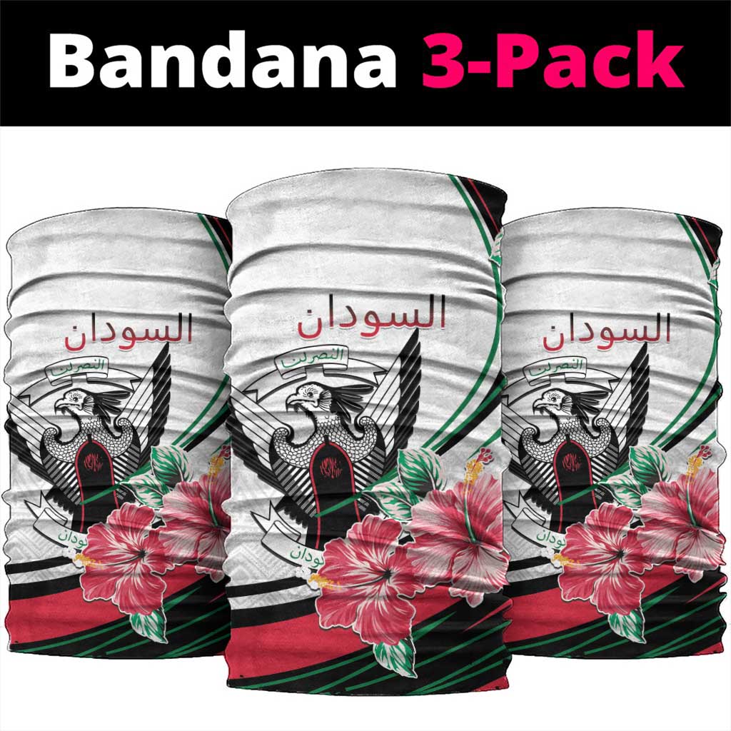Sudan Neck Gaiter Sudanese Secretary Bird Hibiscus LT15