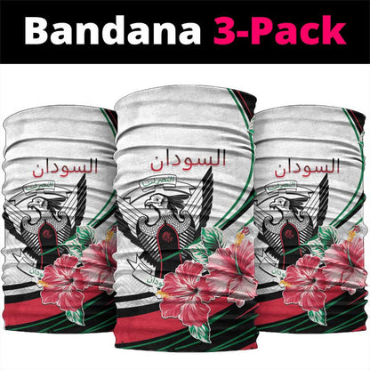 Sudan Neck Gaiter Sudanese Secretary Bird Hibiscus LT15
