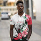 Personalized Sudan Polo Shirt Sudanese Secretary Bird With Hibiscus - African Pride