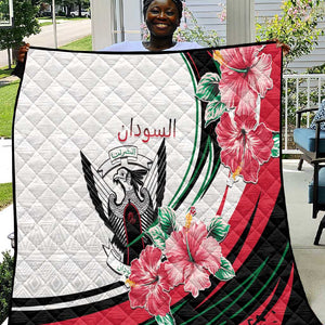 Sudan Quilt Sudanese Secretary Bird With Hibiscus - African Pride