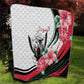 Sudan Quilt Sudanese Secretary Bird With Hibiscus - African Pride