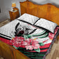 Sudan Quilt Bed Set Sudanese Secretary Bird With Hibiscus - African Pride