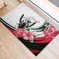 Sudan Rubber Doormat Sudanese Secretary Bird With Hibiscus - African Pride