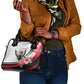 Sudan Shoulder Handbag Sudanese Secretary Bird With Hibiscus - African Pride