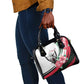 Sudan Shoulder Handbag Sudanese Secretary Bird With Hibiscus - African Pride