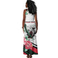 Personalized Sudan Tank Maxi Dress Sudanese Secretary Bird With Hibiscus - African Pride