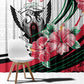 Sudan Window Curtain Sudanese Secretary Bird With Hibiscus - African Pride