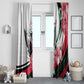 Sudan Window Curtain Sudanese Secretary Bird With Hibiscus - African Pride