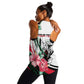 Personalized Sudan Women Racerback Tank Sudanese Secretary Bird With Hibiscus - African Pride