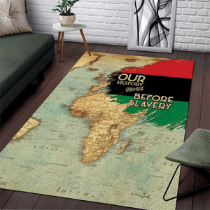 Pan-African Flag Day Area Rug African Map - Vintage Style - African Pride