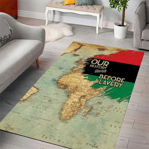 Pan-African Flag Day Area Rug African Map - Vintage Style - African Pride