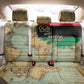 Pan-African Flag Day Back Car Seat Cover African Map - Vintage Style - African Pride