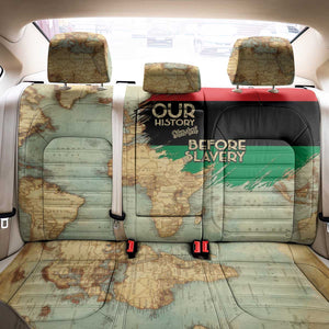 Pan-African Flag Day Back Car Seat Cover African Map - Vintage Style - African Pride