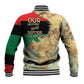 Pan-African Flag Day Baseball Jacket African Map - Vintage Style - African Pride