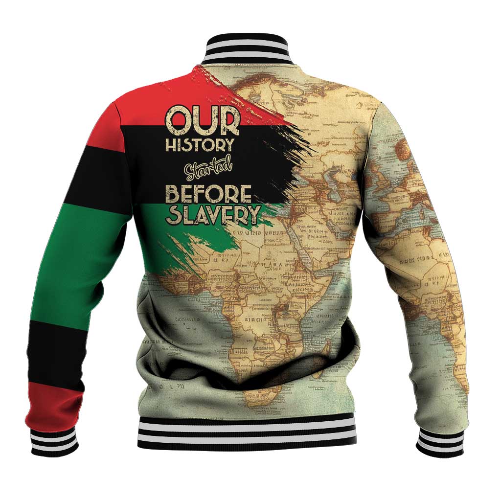 Pan-African Flag Day Baseball Jacket African Map - Vintage Style - African Pride