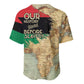 Pan-African Flag Day Baseball Jersey African Map - Vintage Style - African Pride