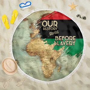 Pan-African Flag Day Beach Blanket African Map - Vintage Style - African Pride