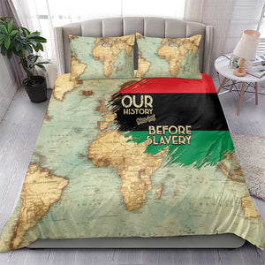 Pan-African Flag Day Bedding Set African Map - Vintage Style - African Pride