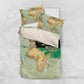 Pan-African Flag Day Bedding Set African Map - Vintage Style - African Pride