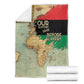 Pan-African Flag Day Blanket African Map - Vintage Style - African Pride