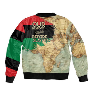 Pan-African Flag Day Bomber Jacket African Map - Vintage Style - African Pride