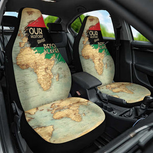 Pan-African Flag Day Car Seat Cover African Map - Vintage Style - African Pride