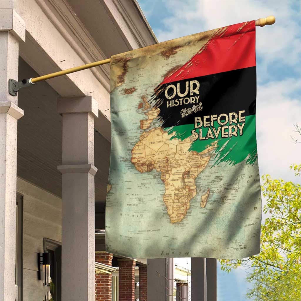 Pan-African Flag Day Garden Flag African Map - Vintage Style - African Pride