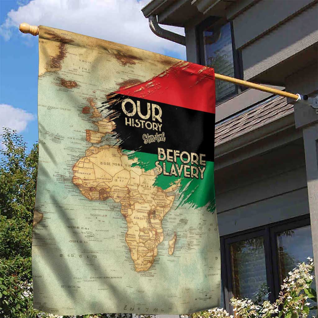 Pan-African Flag Day Garden Flag African Map - Vintage Style - African Pride