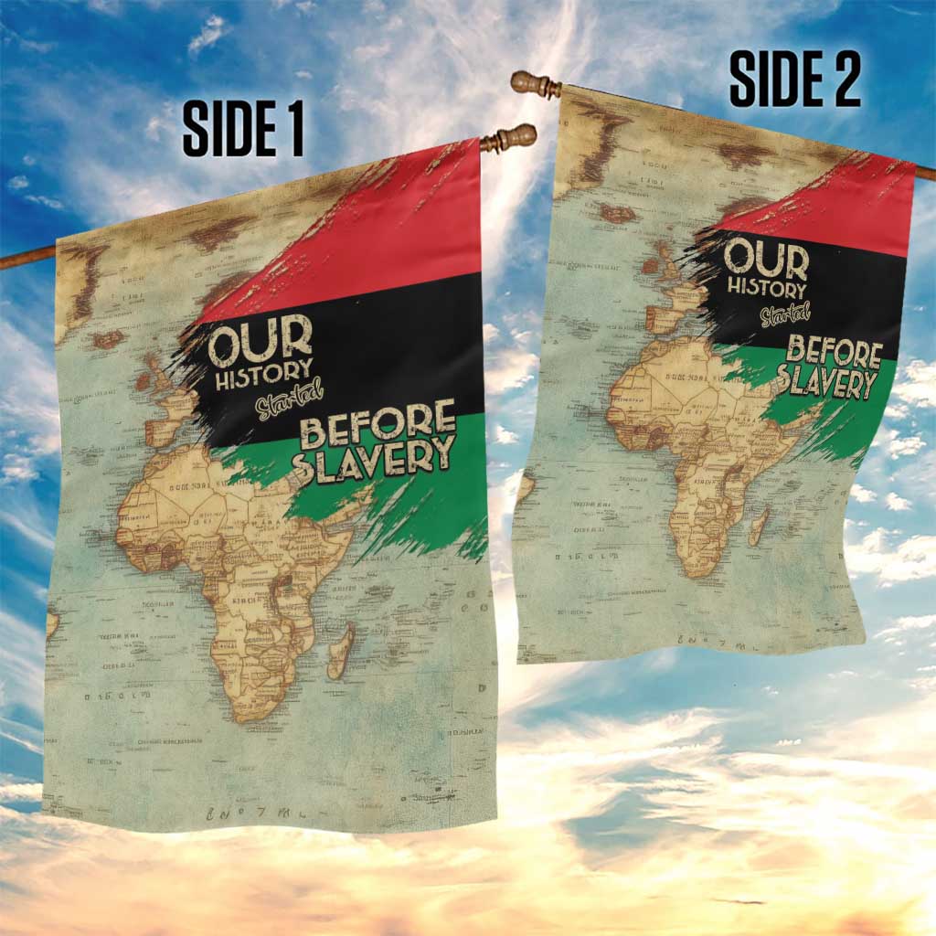 Pan-African Flag Day Garden Flag African Map - Vintage Style - African Pride