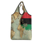 Pan-African Flag Day Grocery Bag African Map - Vintage Style - African Pride