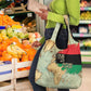 Pan-African Flag Day Grocery Bag African Map - Vintage Style - African Pride