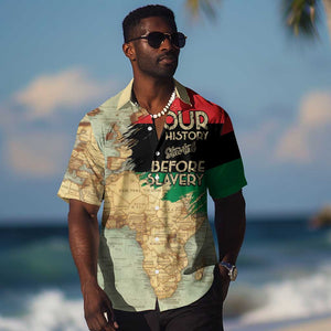 Pan-African Flag Day Hawaiian Shirt African Map - Vintage Style - African Pride