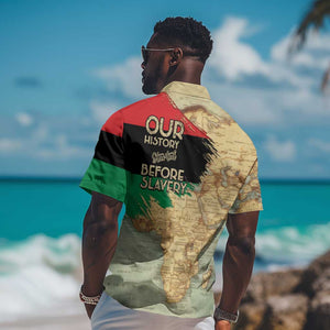 Pan-African Flag Day Hawaiian Shirt African Map - Vintage Style - African Pride