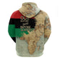 Pan-African Flag Day Hoodie African Map - Vintage Style - African Pride