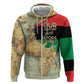 Pan-African Flag Day Hoodie African Map - Vintage Style - African Pride