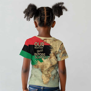 Pan-African Flag Day Kid T shirt African Map - Vintage Style - African Pride