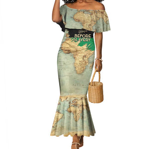 Pan-African Flag Day Mermaid Dress African Map - Vintage Style - African Pride