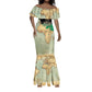 Pan-African Flag Day Mermaid Dress African Map - Vintage Style - African Pride