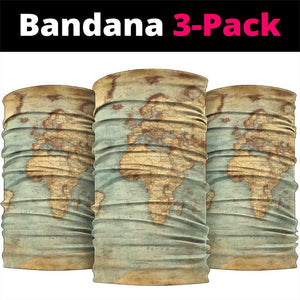 Pan-African Flag Day Neck Gaiter African Map - Vintage Style - African Pride