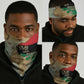 Pan-African Flag Day Neck Gaiter African Map - Vintage Style LT15